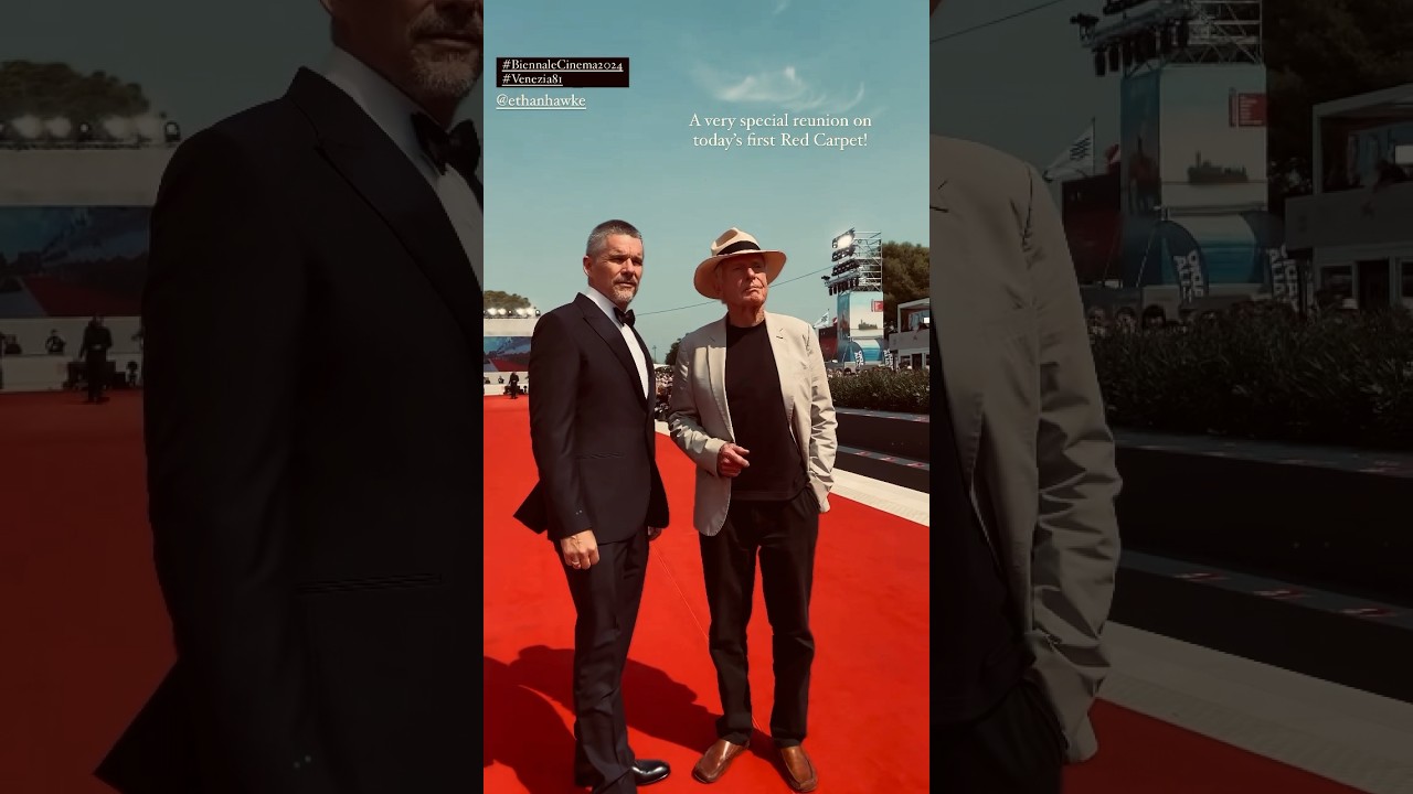 Ethan Hawke & Peter Weir at the 81st Venice Film Festival. #ethanhawke #peterweir