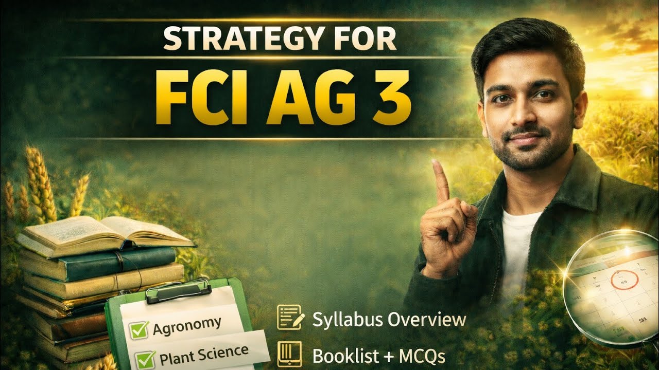 FCI AG 3 Strategy 2026 | Complete Syllabus, Booklist & Study Plan | FCI Agriculture
