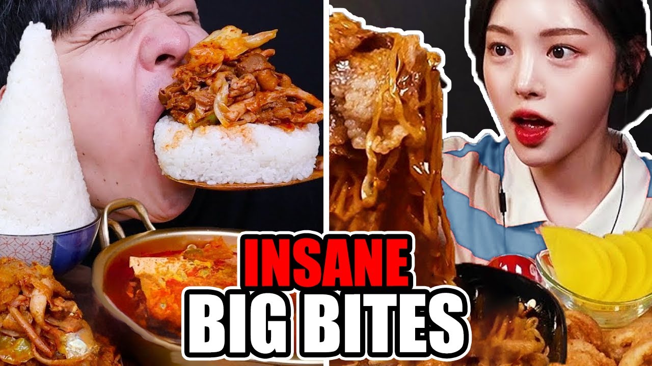 Mukbangers doing the BIGGEST BITES (Vox2 Compilation)