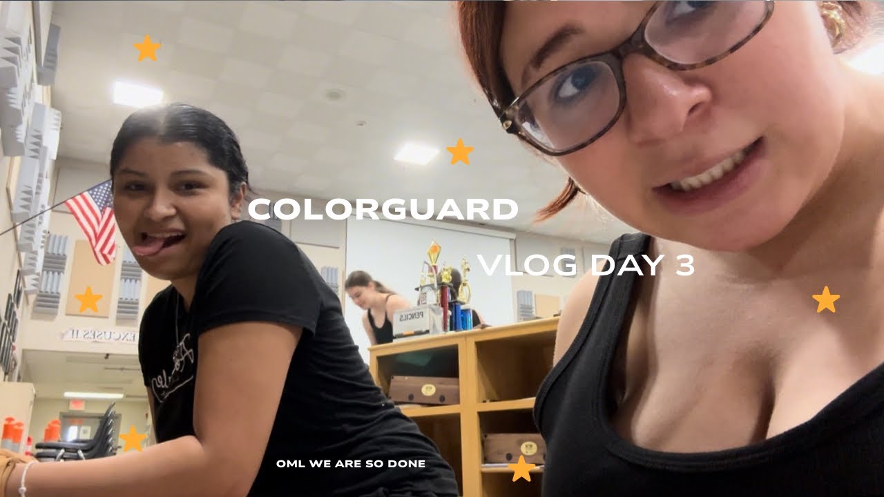 COLORGUARD VLOG DAY 3 ❌😭| we are actually so done💀❌