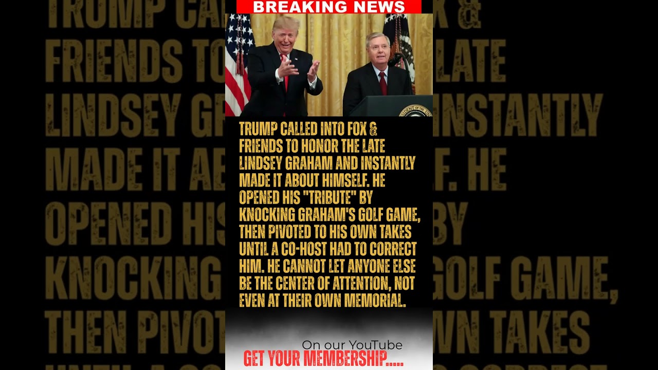 BREAKING: Trump's Lindsey Graham Tribute Quickly Becomes About Himself