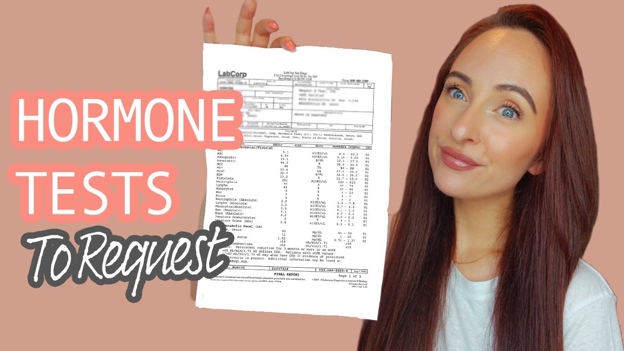 HORMONAL IMBALANCE?  BLOOD TESTS TO ASK FOR! 📝