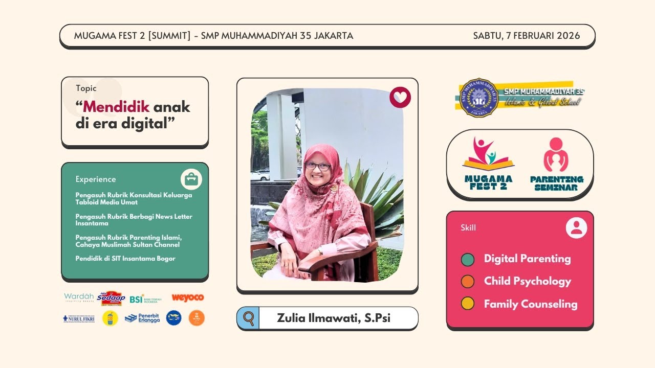 [MUGAMA FEST 2] Seminar Parenting | Zulia Ilmawati, S.Psi
