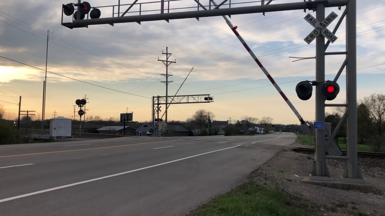 Ex NS SD75M 2805 trails 4th of 4 on NS 170 pass Route 41 in Springfield, OH