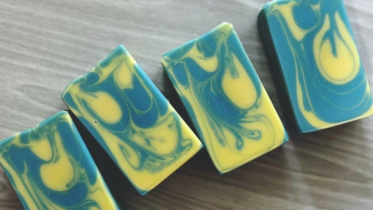 Lemon 🍋 Blueberry 🫐 Cold Process Soap Making