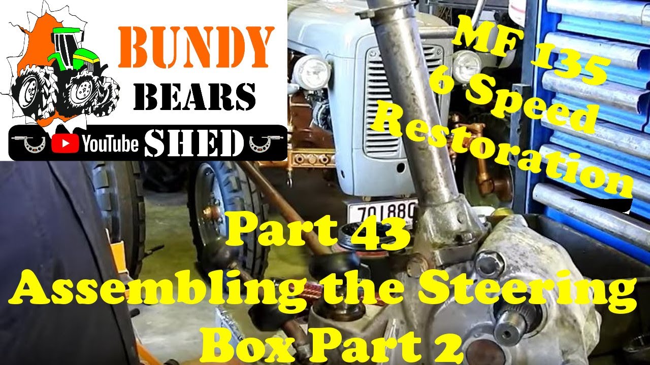 MF135 6 Speed Restoration #43 Assembling the Steering Box Part 2