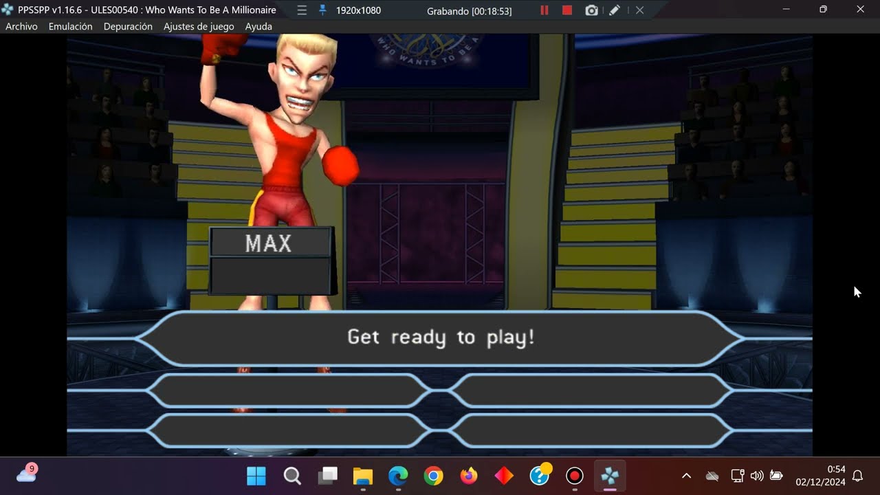 Who Wants To Be A Millionaire Party Edition UK Version (PSP Sony PlayStation Portable) PPSSPP Win 11