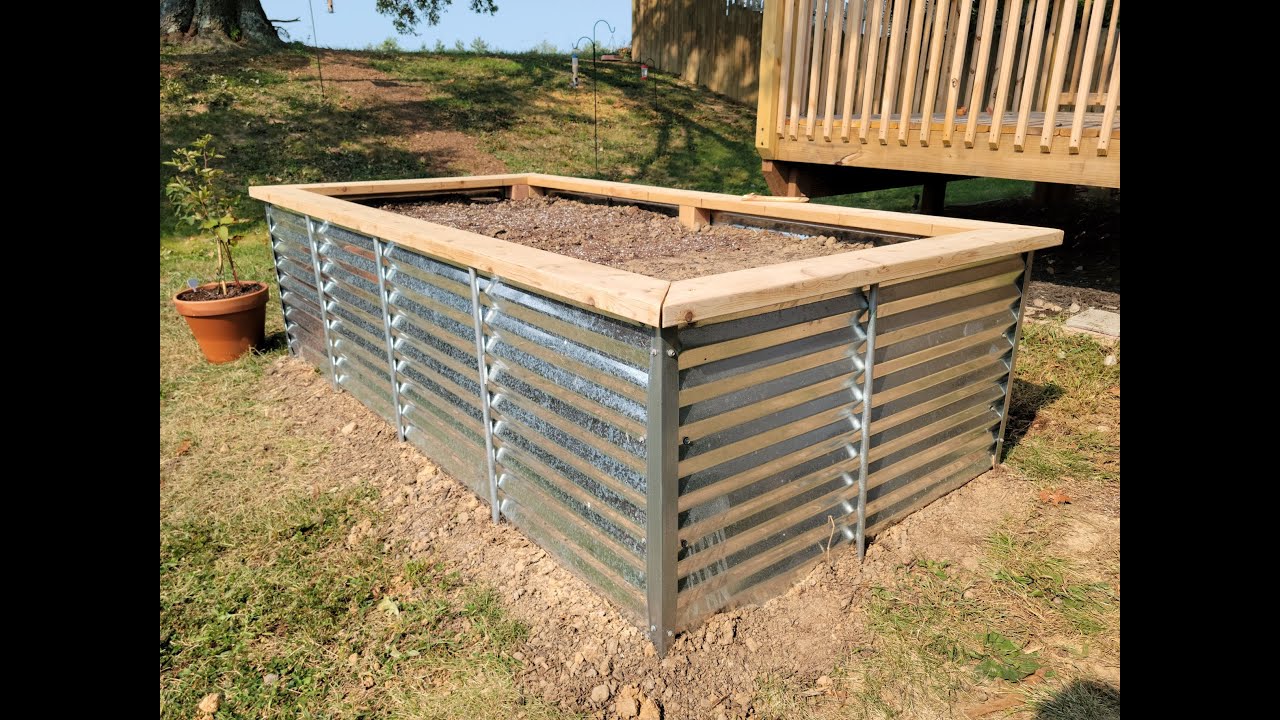 Corrugated Steel Raised Bed