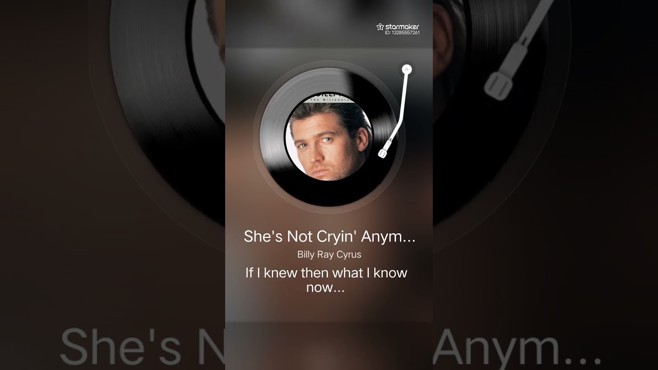 She's not crying anymore cover