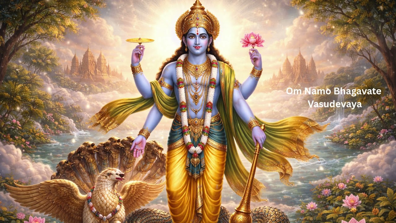 Powerful Mantra - Om Mamo Bhagavate Vasudevaya. Mantra of Lord Vishnu