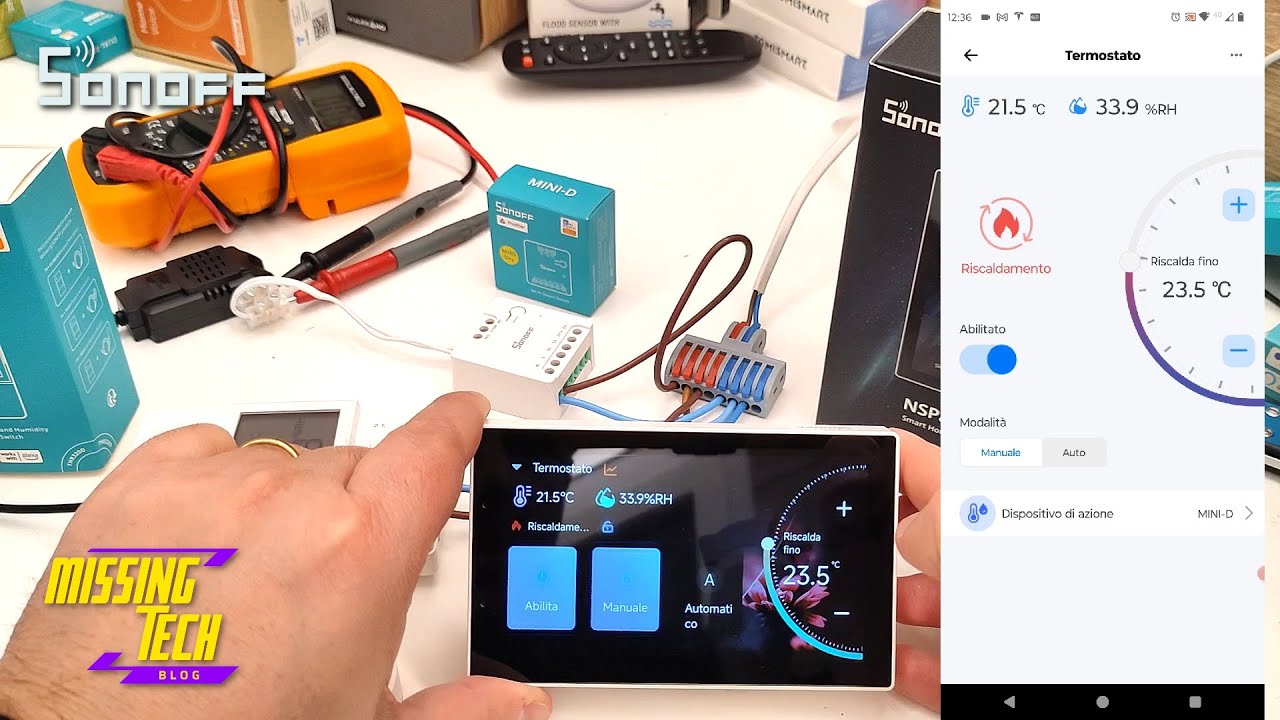 Sonoff NSPanel e Sonoff MINI Dry per un Termostato Smart perfetto!