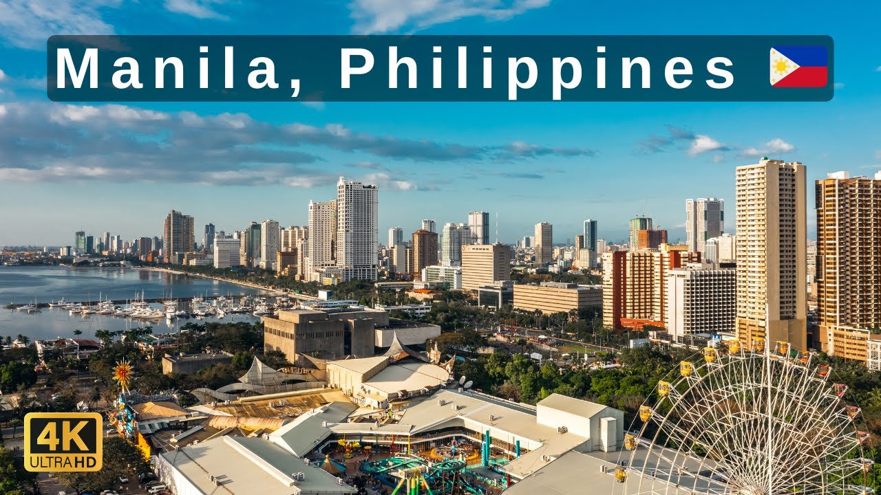 Drone footage of Manila, Philippines 🇵🇭 | 4k city drone video 2025