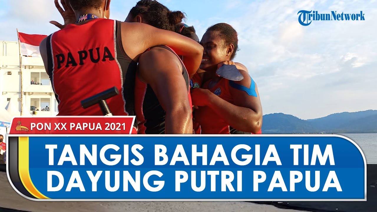 Tangis Bahagia Warnai Kemenangan Tim Dayung Putri Papua di Nomor TBR 500 Meter