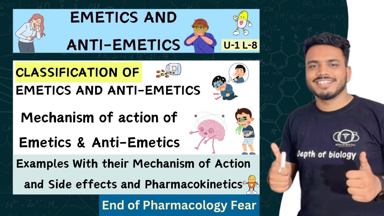 Emetic and anti Emetic | Emetic drugs | Anti emetic drugs | Emetics anti emetic drugs classification