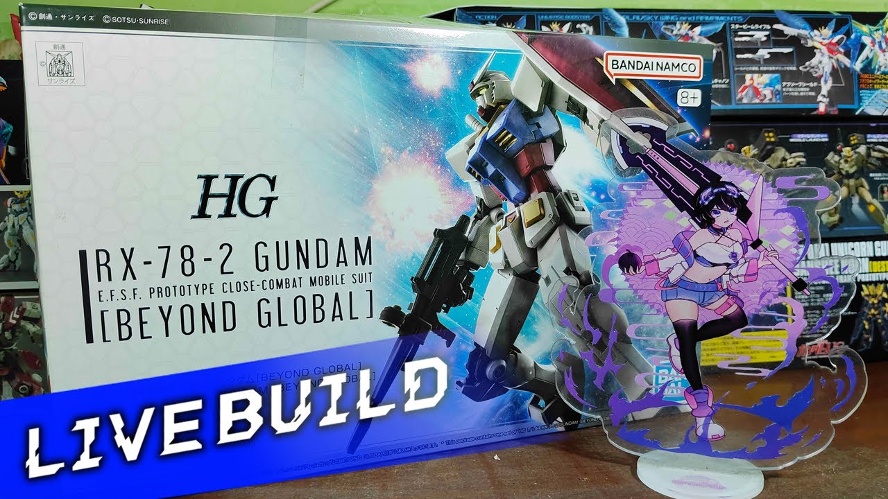 【🔴LIVE BUILD】HG RX-78-2 BEYOND GLOBAL - Awal Taun Boncos Aku Wak!