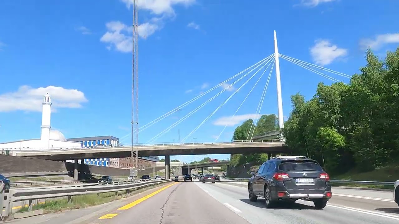 Scenic drive OSLO to STRØMMEN - Norway 🇳🇴