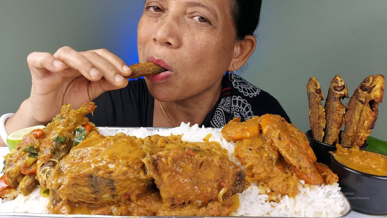 Food Eating Show Delicious Indian Bengali Cuisine Sea food MUKBANG