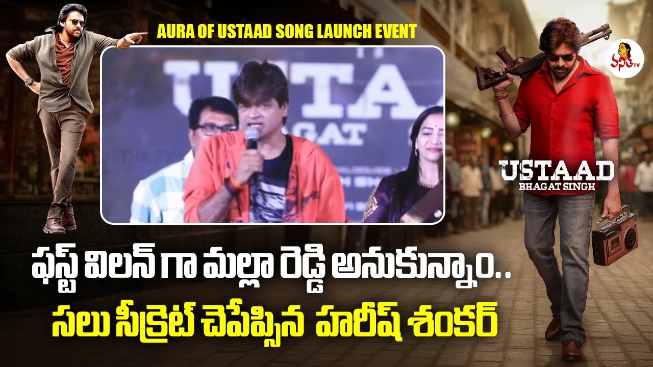 ఫస్ట్ విలన్ గా మల్లా రెడ్డి అనుకున్నాం.. అసలు సీక్రెట్ చెపేప్సిన  హరీష్ శంకర్ | Harish Shankar Speec