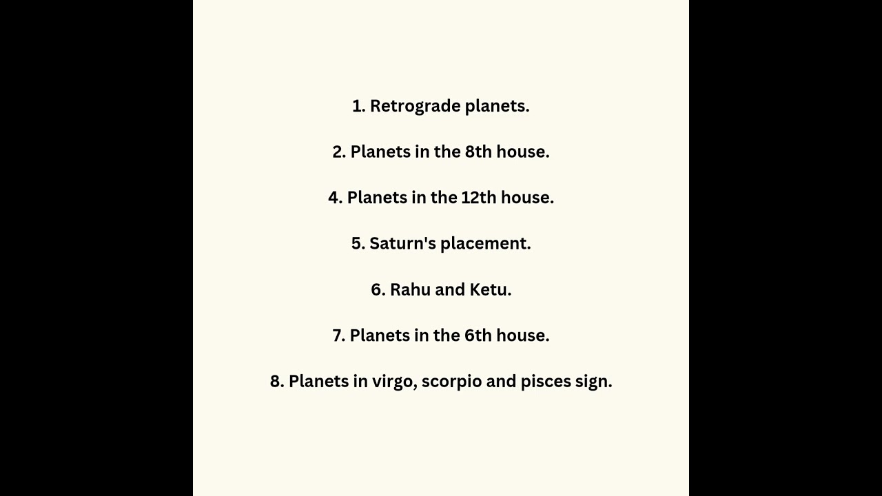 Ways to see pending karma in a birth chart.