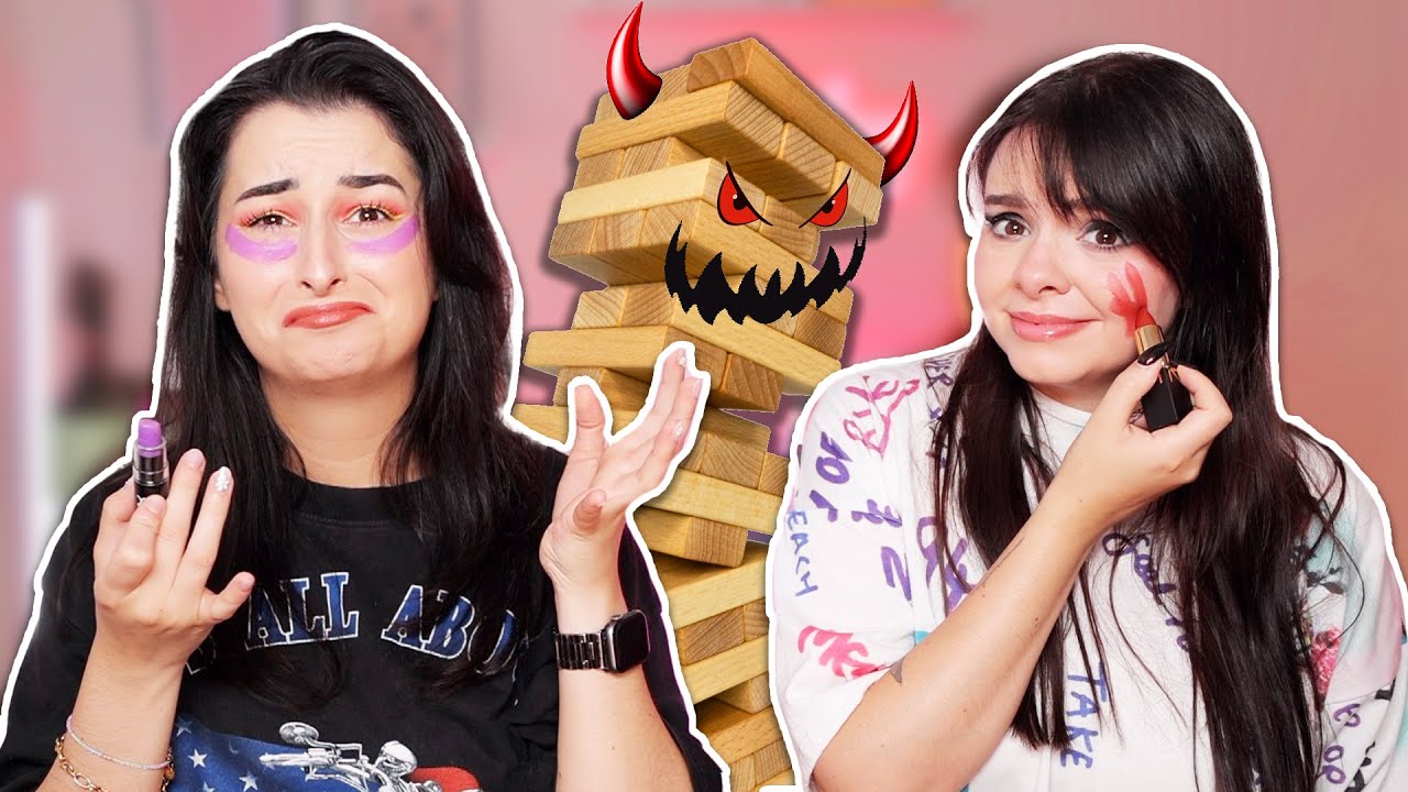Passiert das gerade WIRKLICH?! 🤣 Wir spielen MAKEUP JENGA! 😈