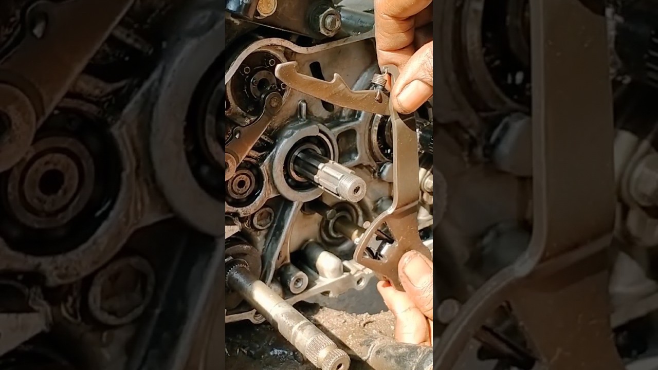 Hero Splendor Plus Gear Shaft Fitting #Shorts