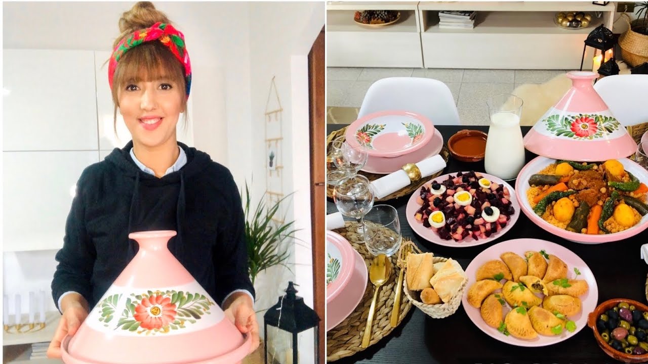 كسكسي باللحم/بريك الدنوني🇹🇳سلاطة /بسبوسة #شتاء_اليوتيوبرز/فطورتونسي🇹🇳طاولة تونسية🇹🇳 في الغربة