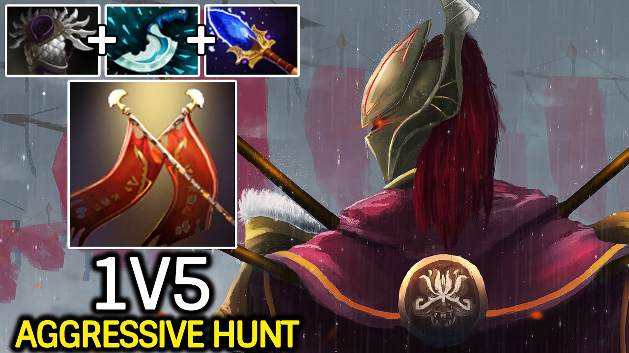 Legion Commander 1v5 – Aggressive Hunt with Balde Mail + Scepter Dota 2