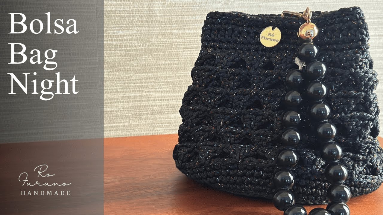 Bolsa Bag Night - Linda Bolsa em Crochê com ponto famoso