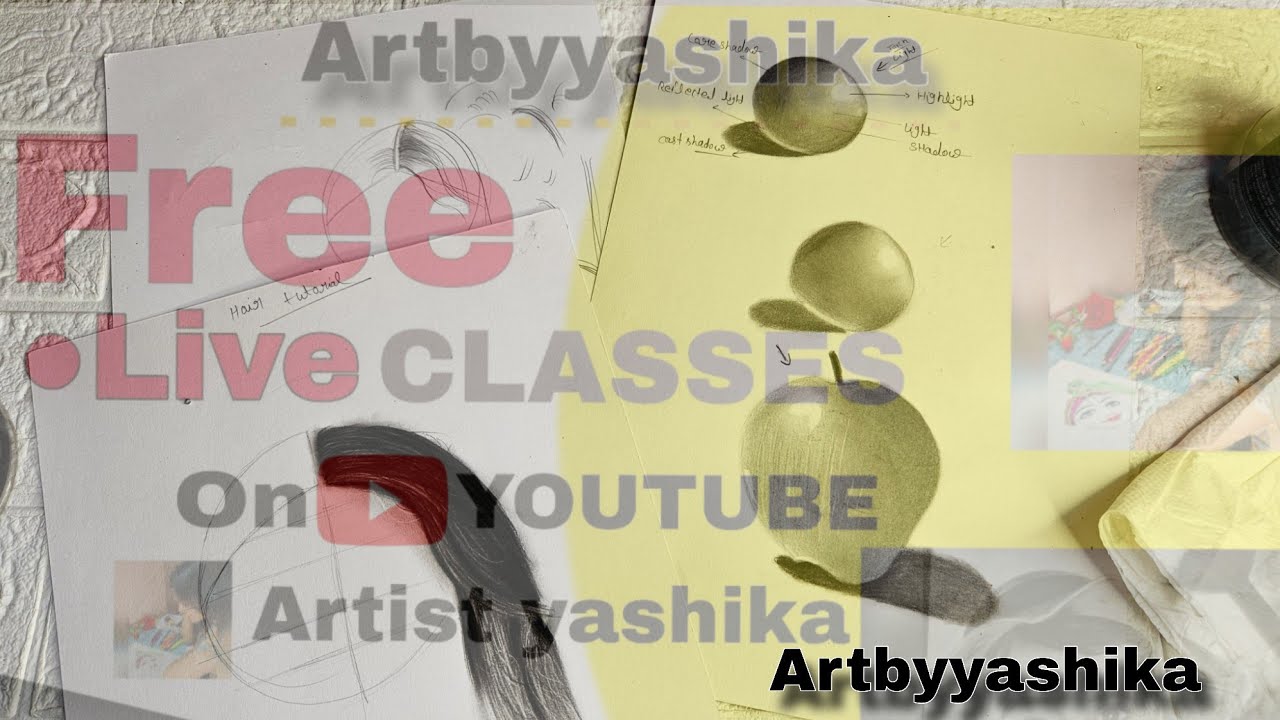 Day-10||free sketch class for beginners || hair tutorial || step by step sketch tutorial 