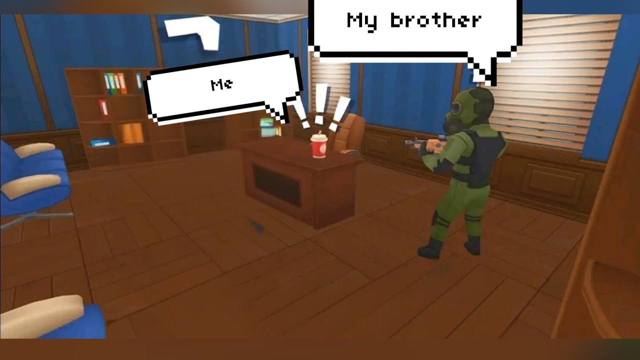 Playing hide and online with my brother