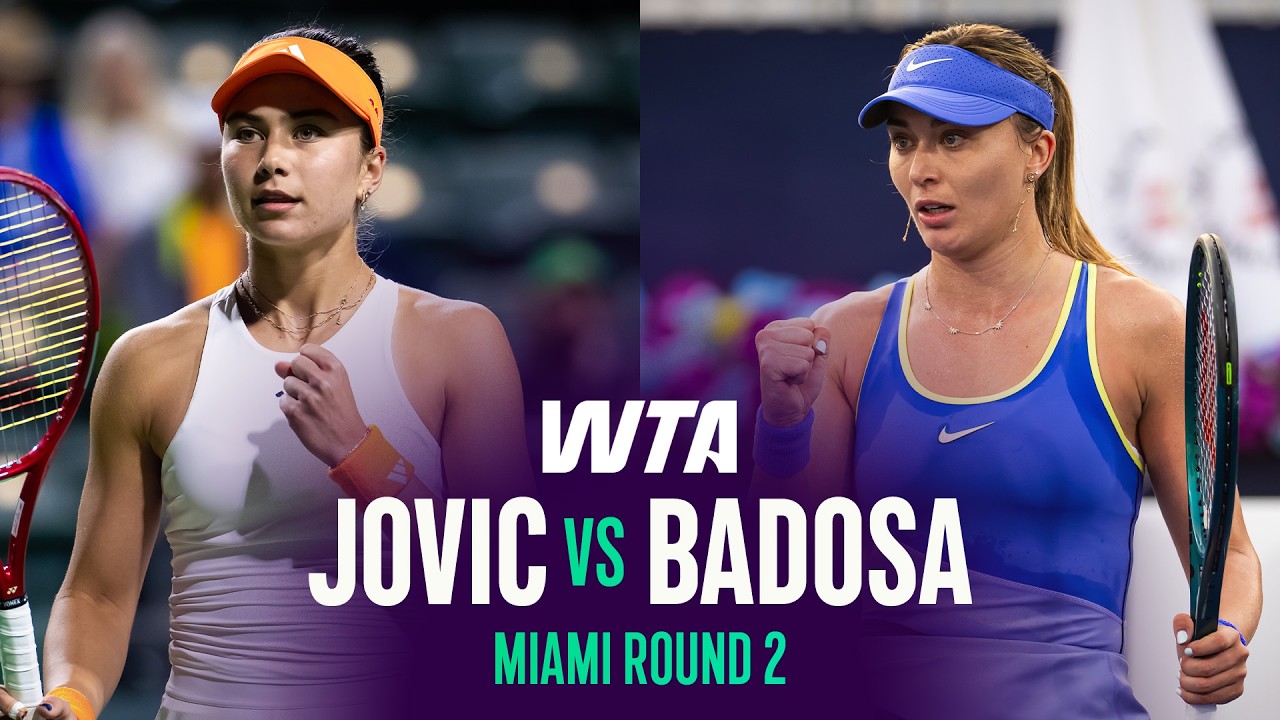 Iva Jovic vs. Paula Badosa | 2026 Miami Open Round 2 | WTA Match Highlights
