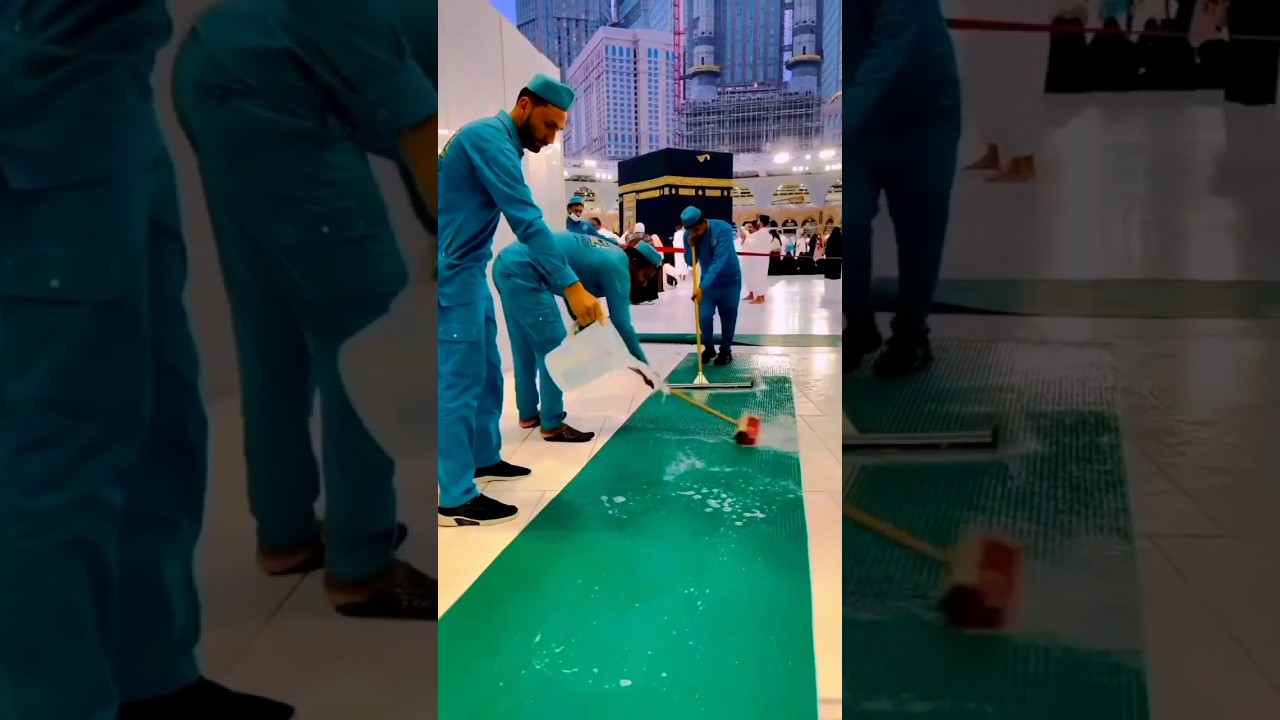 Cleaning Makkah 🕋❤️ - Muhammad Nabina🥀 - Naat Shorts #viralshorts #naatsharif #MuhammadNabina