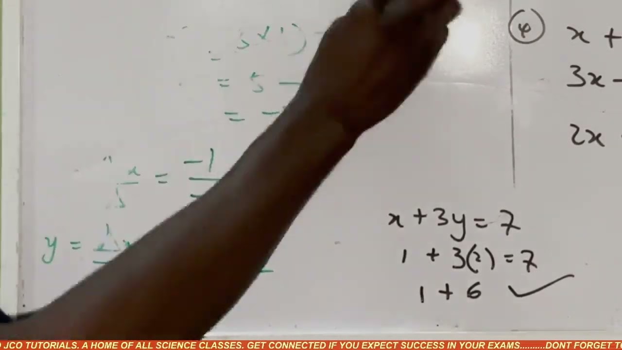 Simultaneous Equations by Matrix method