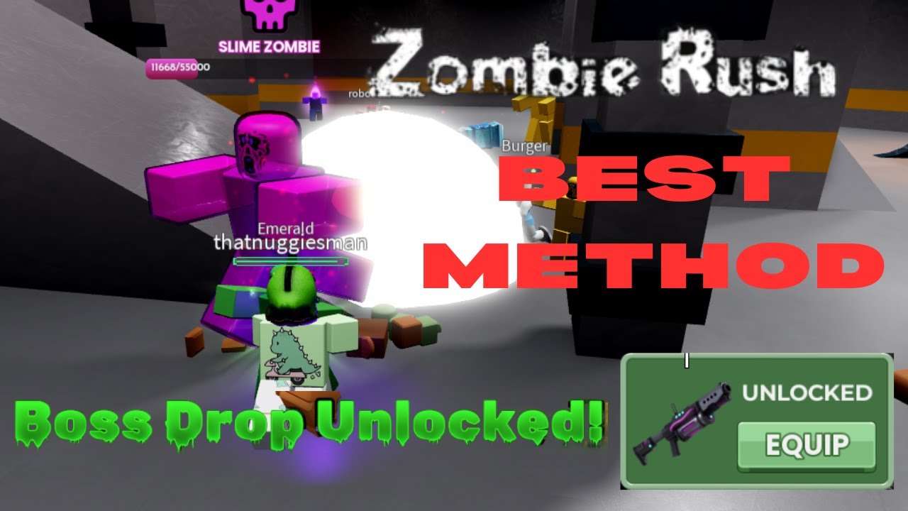 How to get Boss Drops FAST! (+All Boss Drop Showcases) - Zombie Rush
