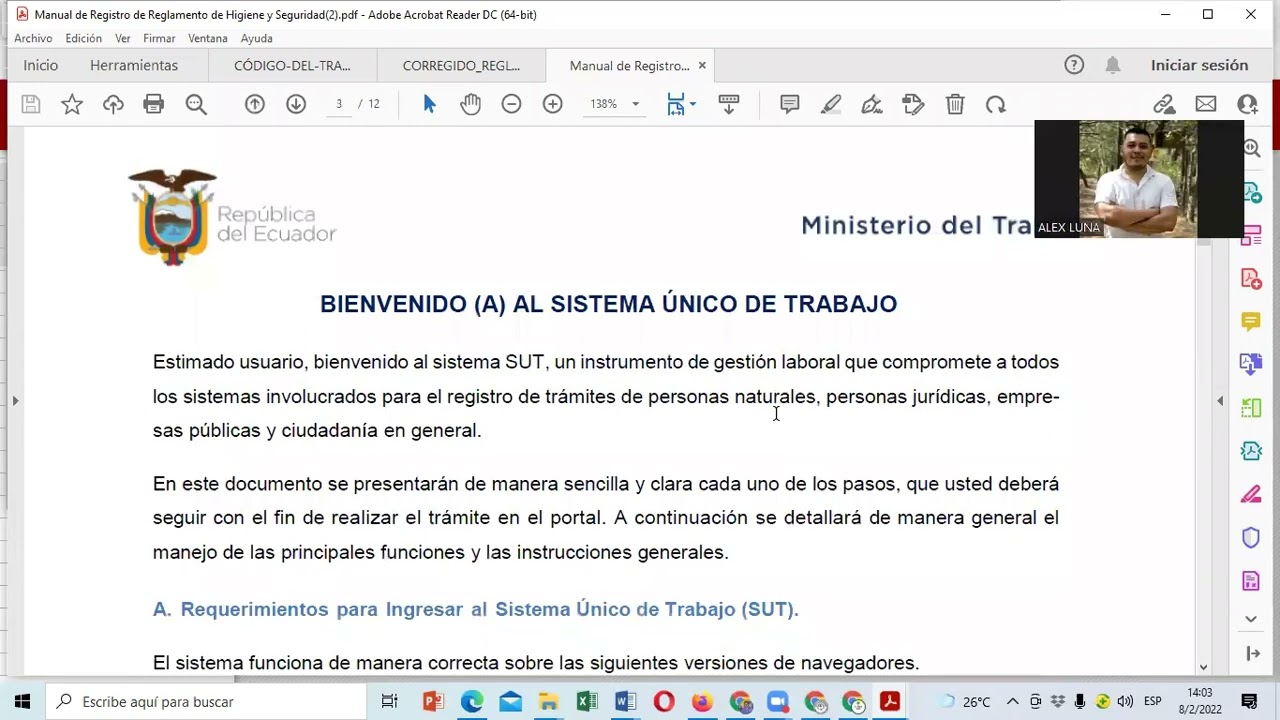 Manejo de la Plataforma SUT