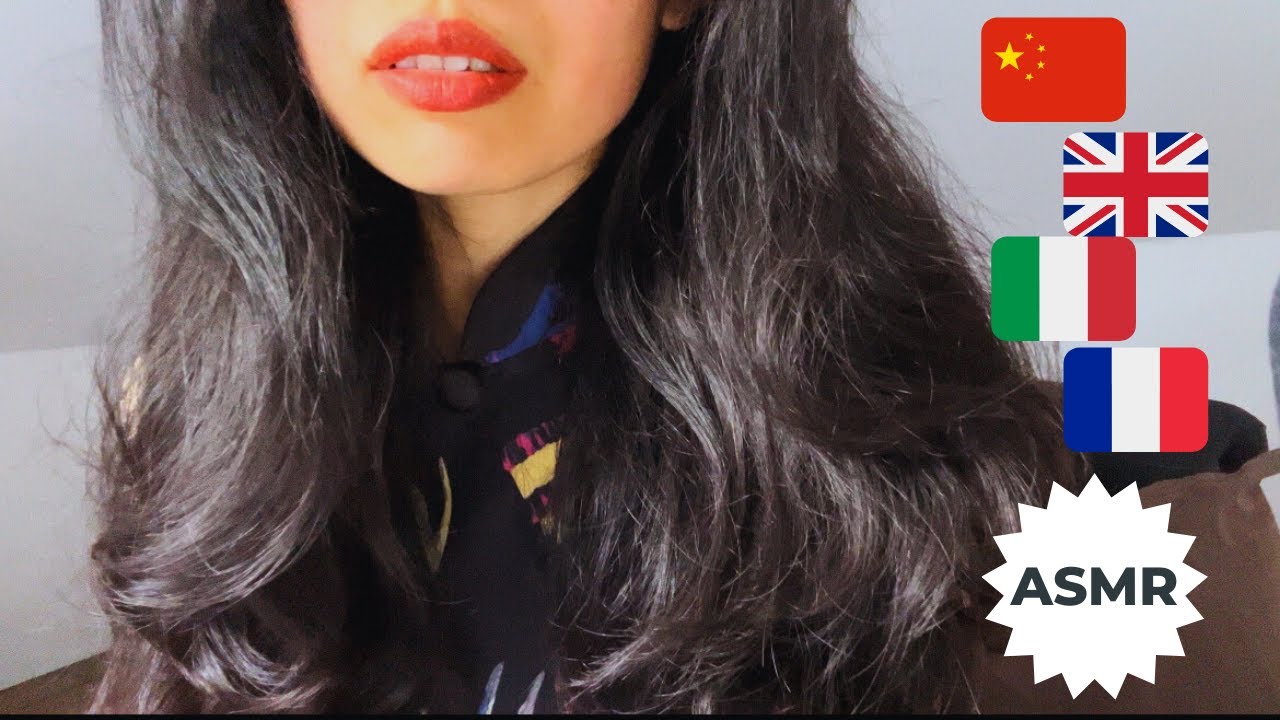 Chinese girl tried ASMR in 4 Languages  (15 random words & phrases)...and got a bit confused. 😳