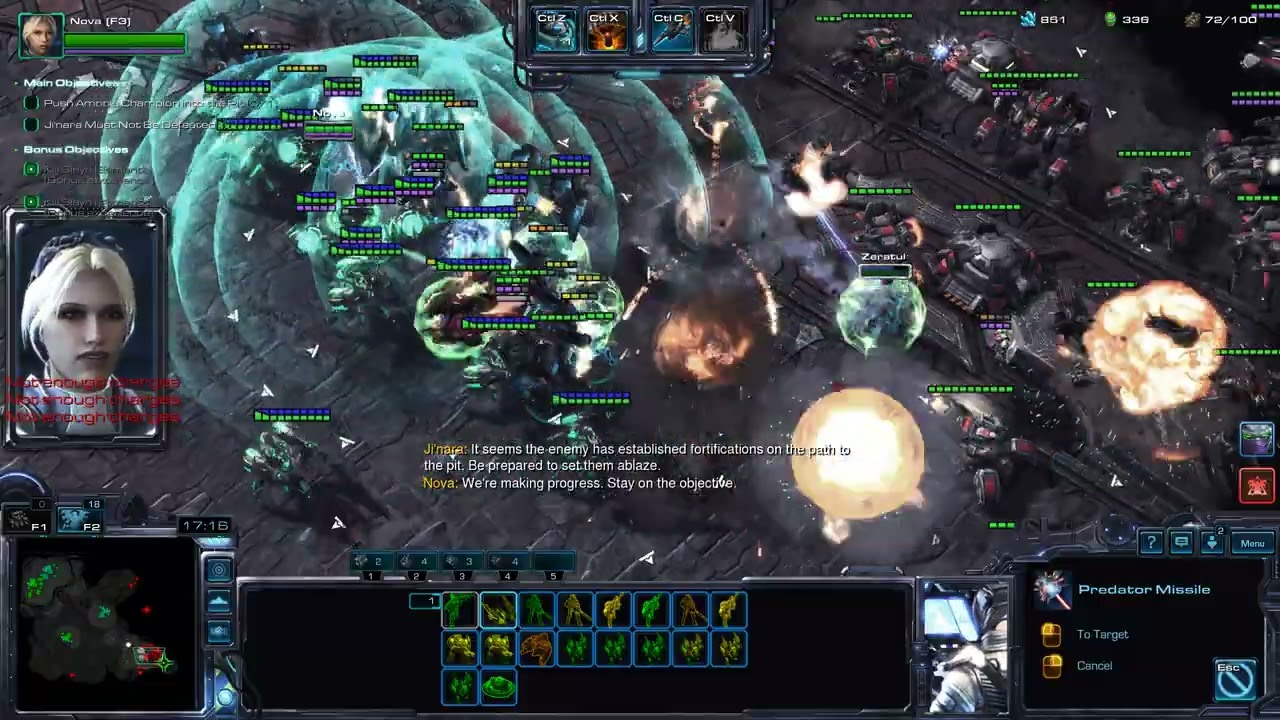 Starcraft 2: Кооперативный режим - Командир Нова/Керриган - Жестокий уровень сложности - 118
