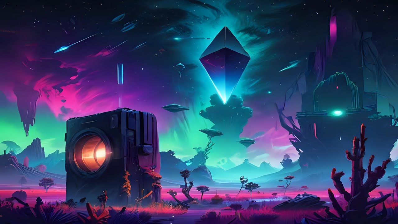No Man's Sky - Sleep Video - 9 Hours uninterrupted with NO ads - Peaceful Alien Worlds await you 💤😴💤