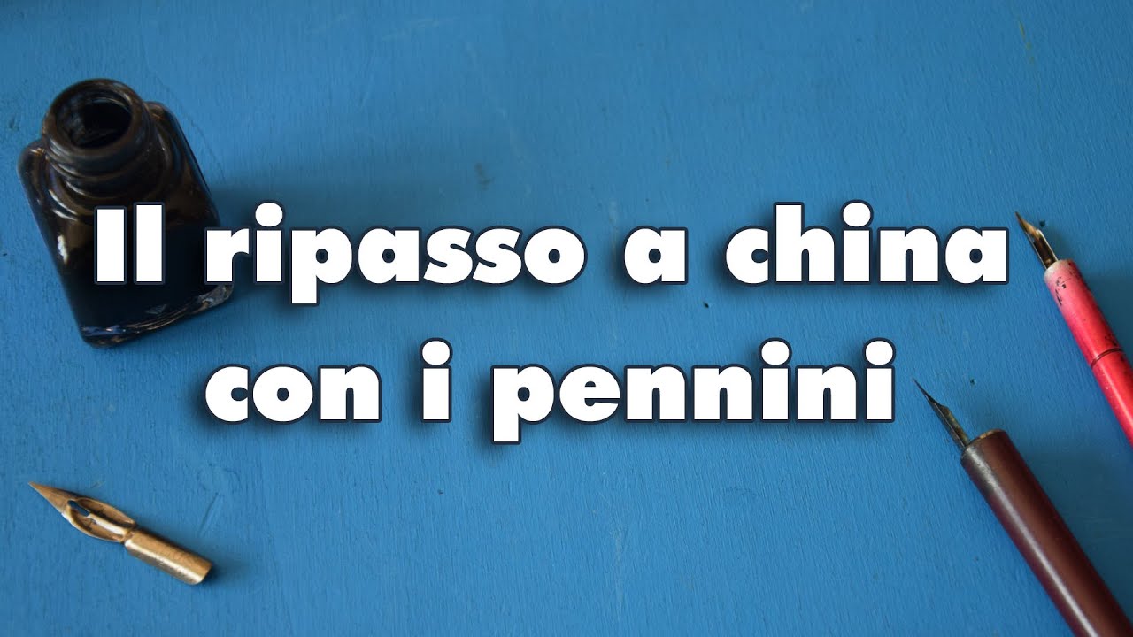 Il ripasso a china con i pennini