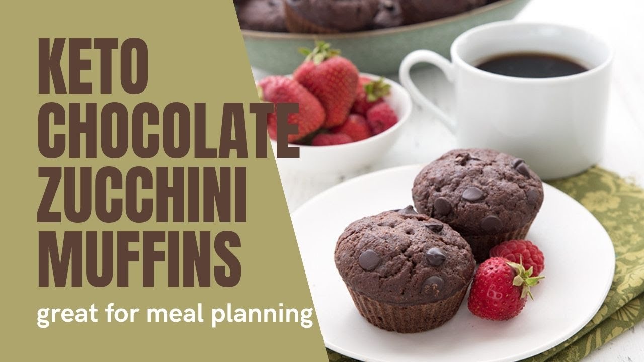 Keto Chocolate Zucchini Muffins