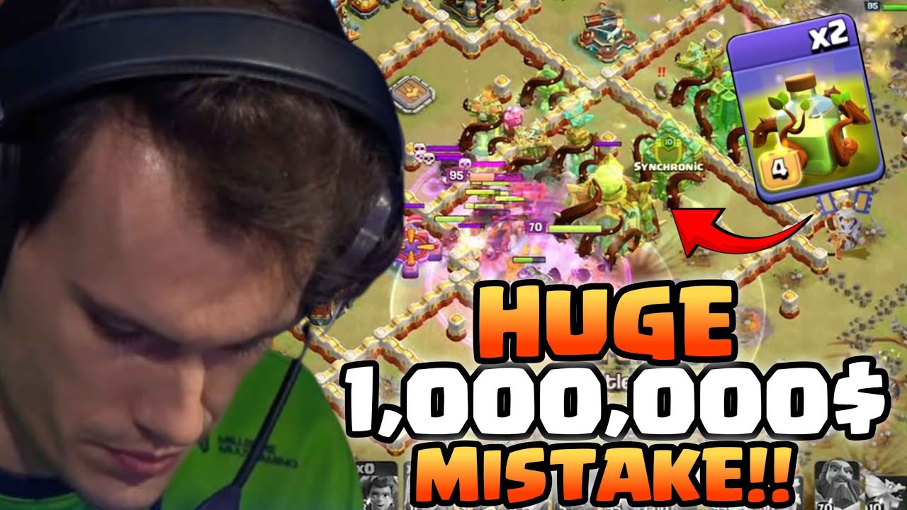 OVERGROWTH SPELL $1,000,000 Mistake in World Championship (Clash of Clans)