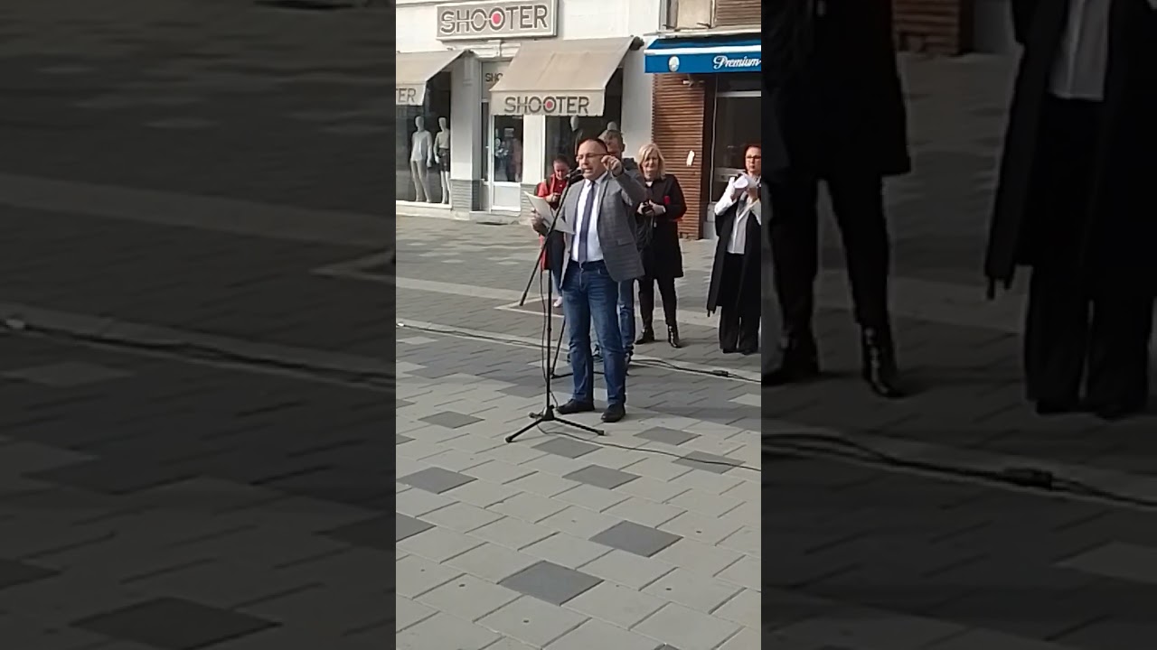Протест просвјетних радника у Бијељини: Димитрије Ћеранић, професор Правног факултета 30.10.2024.