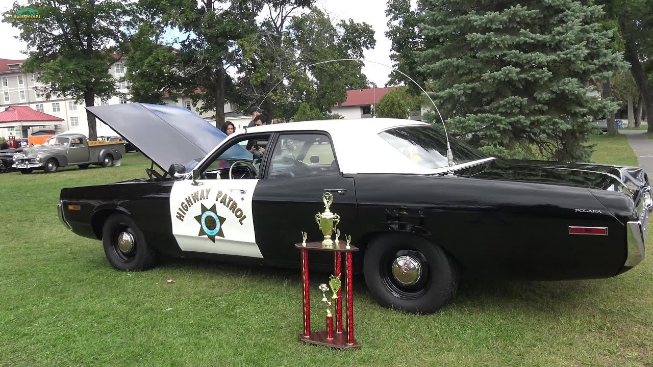1972 Dodge Polara California Highway Patrol CHP Pursuit Cop car 2019 Adirondack Nationals Police car