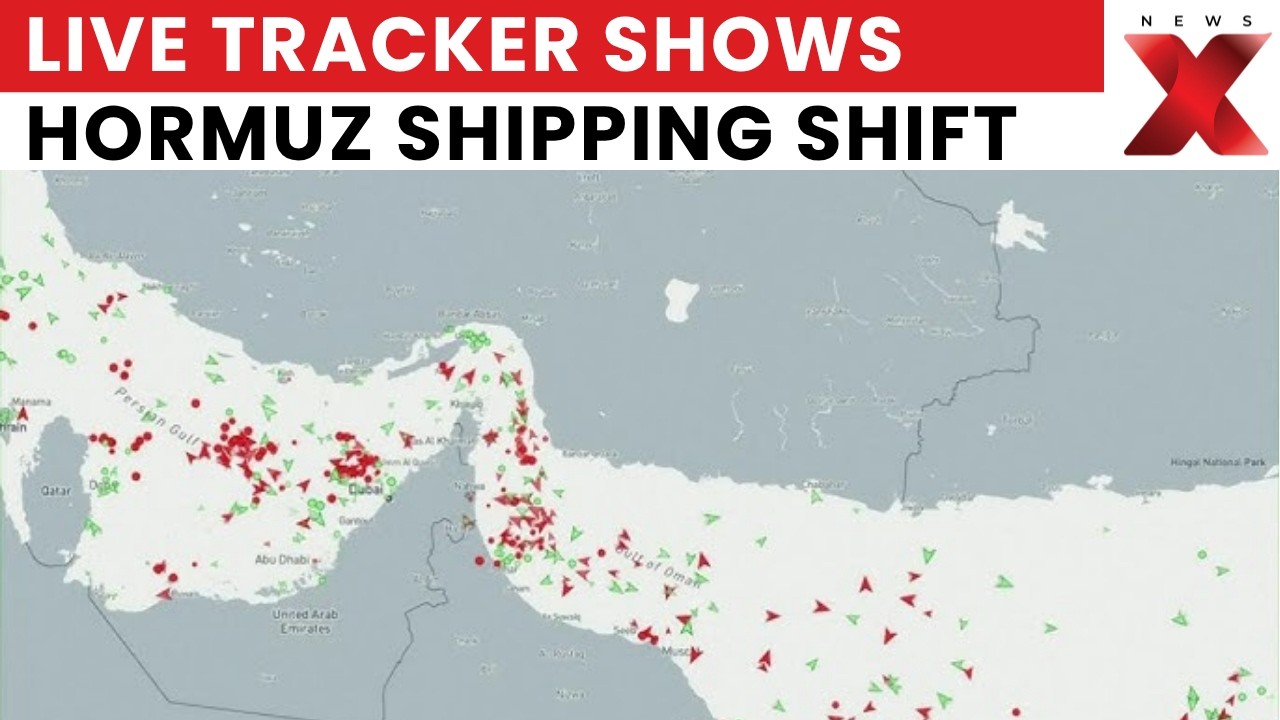 Live Tracker Shows Shipping Shift In Strait Of Hormuz Amid Blockade