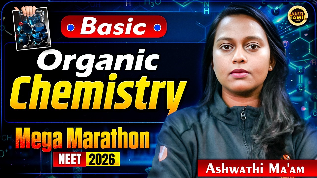 Basic Organic Chemistry Mega Marathon | Master All Concepts in One Shot 🏆| Ashwathi Ma'am