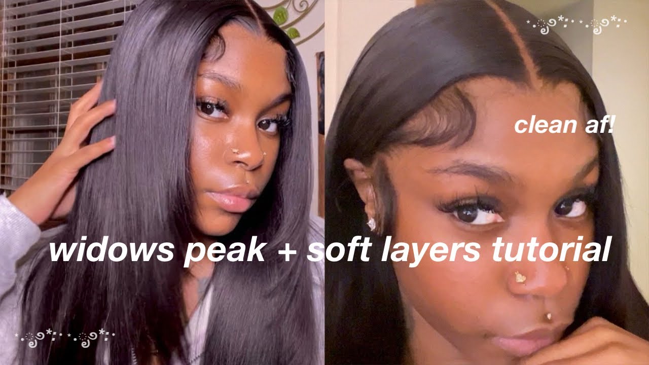 How To Achieve Widows Peak! | 90s Inspired Layers + Install Tutorial | Donmily Hair