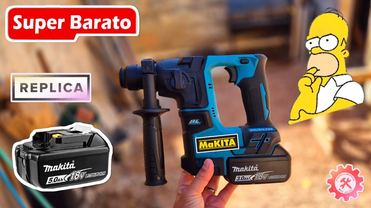 AGORA A CHINA FOI LONGE DEMAIS - Martelete a Bateria Makita Replica Brushless Super Barato DHR171