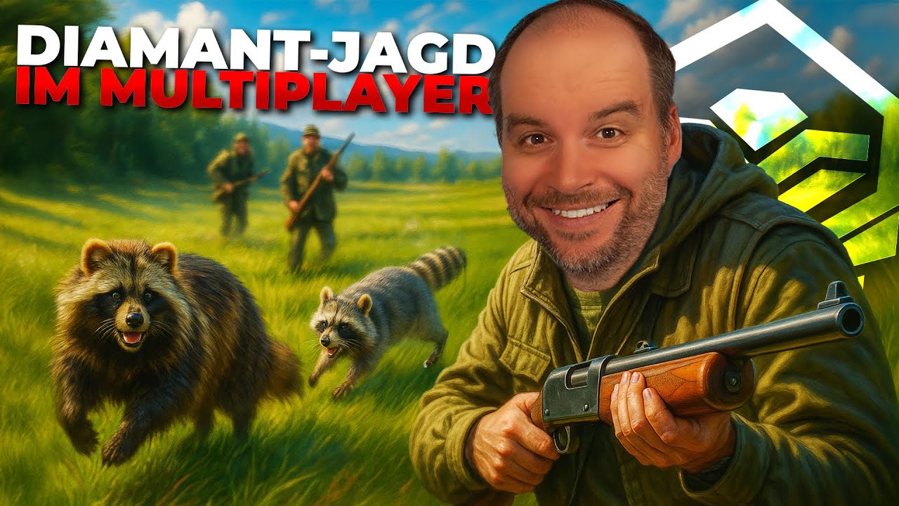 Multiplayer-Jagd auf Salzwiesen Park – die Suche nach dem Diamant Marderhund! 💎
