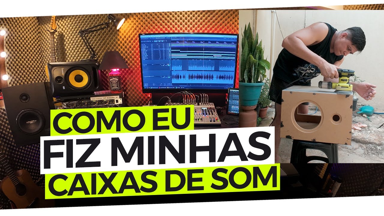 COMO EU FIZ MEUS MONITORES PRO ESTÚDIO (ECONOMIZEI + 3000 REAIS)