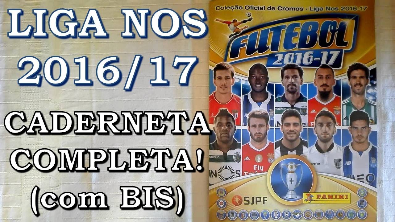 CADERNETA COMPLETA FUTEBOL 2016/17 + Ampliações
